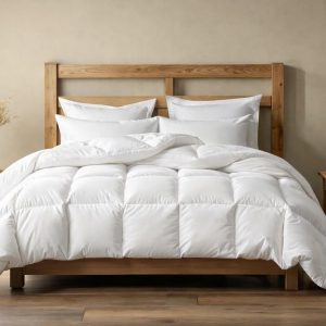 Couette duvet modulable Alpes Blanc 4 Saisons 260x240