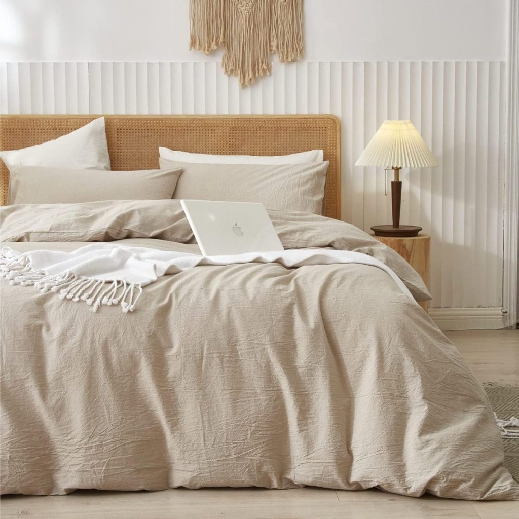 Couette gaze de coton Sedefen 240x260cm Beige